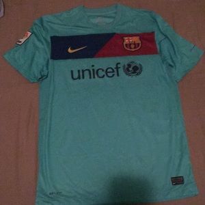Nike green unicef authentic soccer jersey